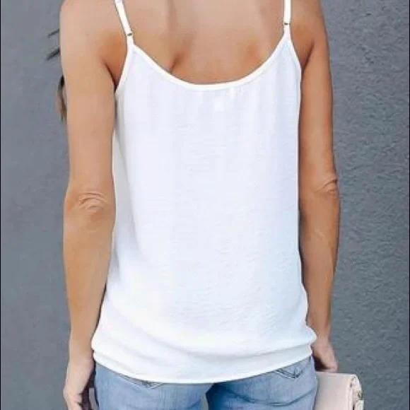 3/$10🥎White Sweet Fling Mesh Tank Top - Picture 2 of 3